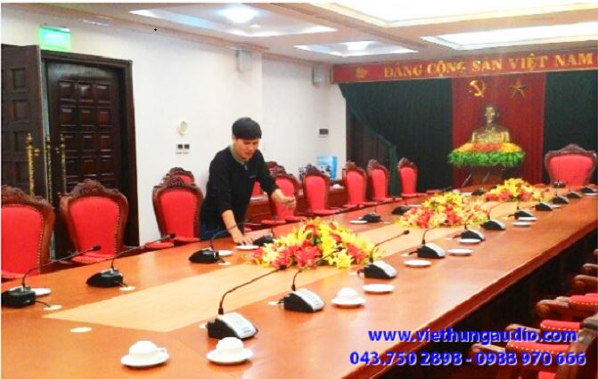 lắp đặt âm thanh hội thảo cao cấp